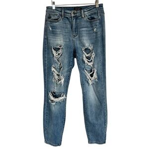 Judy Blue Los Angeles Boyfriend Fit Jeans Destroyed Style JB82170LT Size 5/27